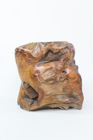 Burl Wood Root Side Table Sculpture