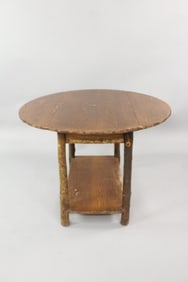 Old Hickory Drop Leaf Oak Table, Adirondack Twig
