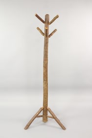 Old Hickory Wood Coat Rack, Adirondack Twig