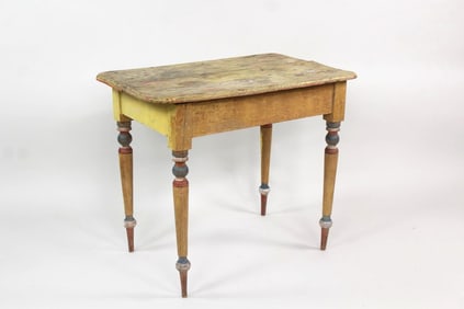 Primitive Farmhouse Painted Wooden Table