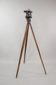 W and L.E. Gurley Surveyor's Transit & Tripod