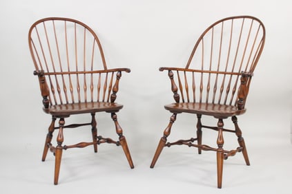 Pair of Sack-Back Windsor Chairs