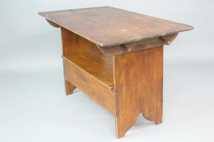 Primitive Convertible Pin Top Table Bench