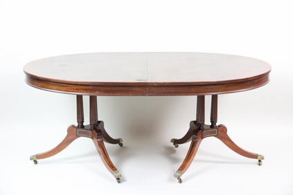 Mahogany Double Pedestal Dining Table