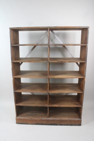 Large 6 Tier Pine General Store Display Shelf