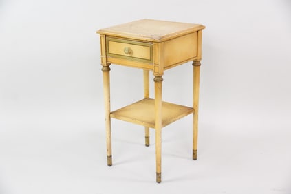 Simmons Metal Nightstand Yellow Paint