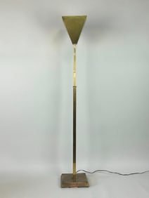 Minimalist Adjustable Height Brass Floor Lamp