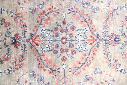 Persian Wool Rug, Delicate Florals