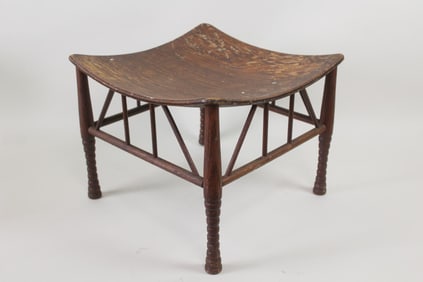Egyptian Revival Bentwood Thebes Stool