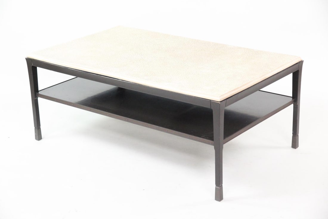 Pebbled Wood & Metal Coffee Table, Bill Sofield for Baker (1 of 13)