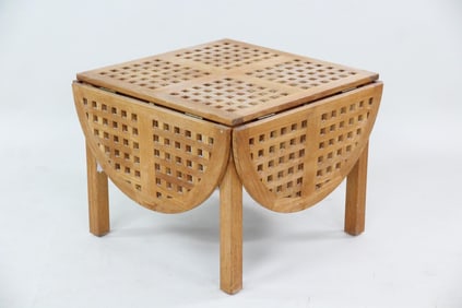 Danish Modern Trip Trap Teak Drop Leaf Coffee Table, 1 of 2