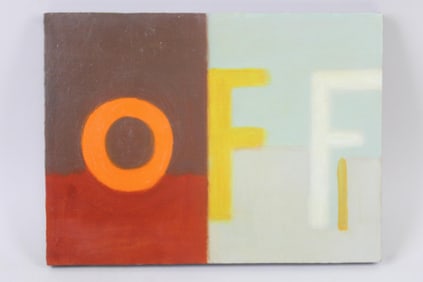 Clark Murray Small Minimalist Pop Art Painting, OFF