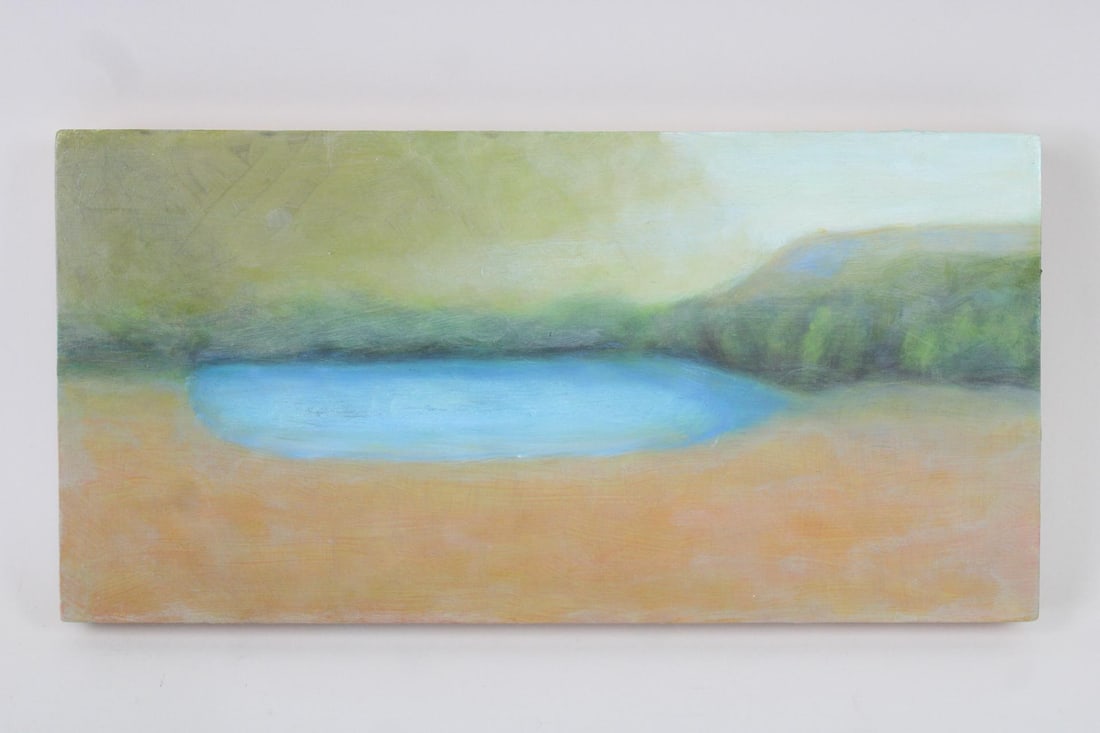 Clark Murray Expressionist Landscape Painting, Secret Pond (1 of 7)