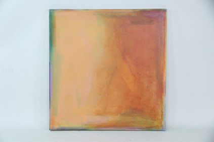 Robert Duran Large Gradient Color Field Painting, Sunset Colors
