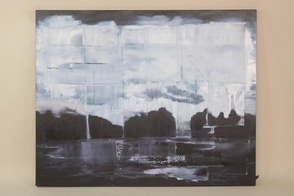 Dale Beckman Large Contemporary Landscape Painting, Frozen in Time