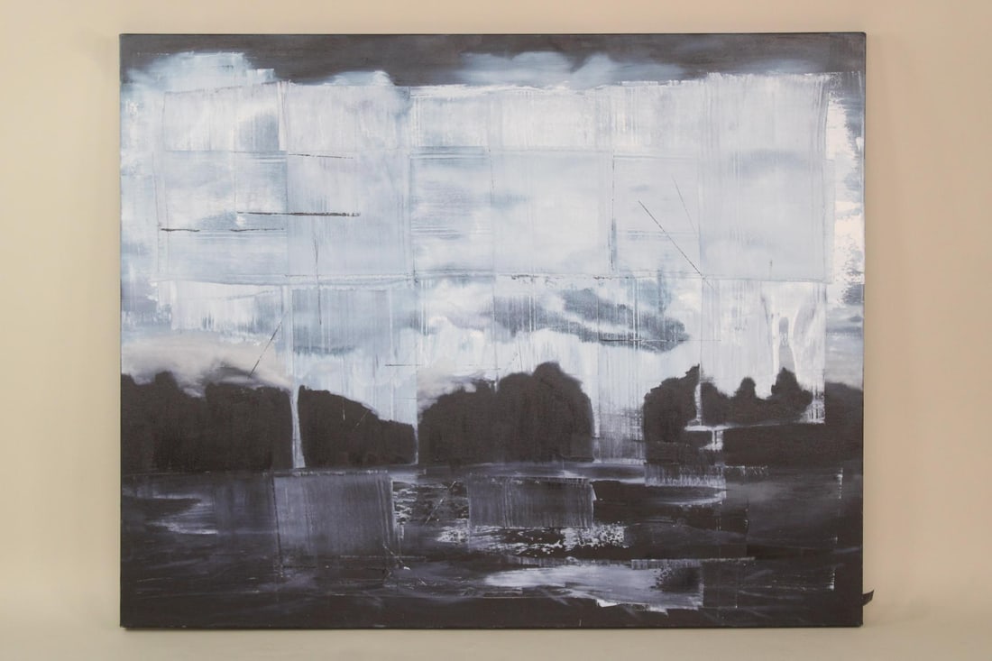 Dale Beckman Large Contemporary Landscape Painting, Frozen in Time (1 of 12)