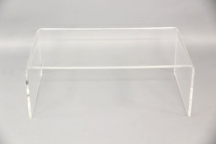 Postmodern Clear Acrylic Waterfall Coffee Table