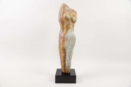Naturalistic Stone Carved Sculpture of a Female Silhouette