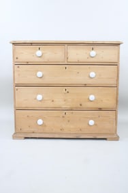 Scrubbed Pine 5-Drawer Chest of Drawers