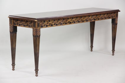 Nancy Corzine Carved Wood Console Table