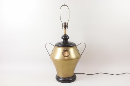 Large Brass Urn Double Handled Lamp by Chapman
