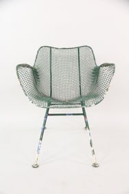 Russell Woodard Sculptura Wrought Iron Lounge Chair