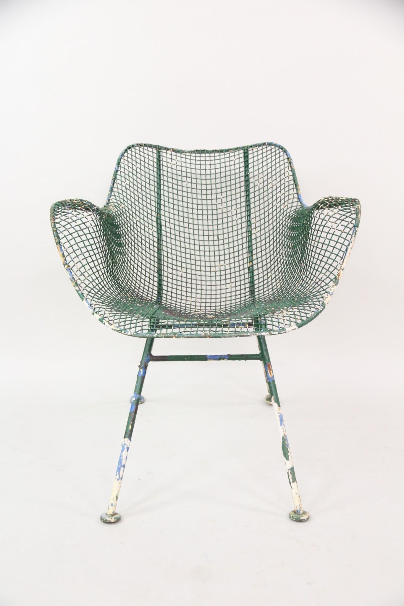 Russell Woodard Sculptura Wrought Iron Lounge Chair (1 of 9)