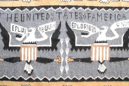 Navajo Bicentennial Rug, Mary Scot Benally, 1982