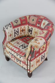 Kilim Upholstered Club Chair