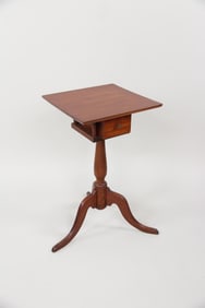 Cherry Shaker Sewing Stand with Drawer