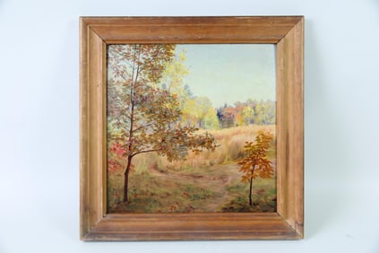 Lorentz Kleiser Painting, "Enchanted Meadow from Cottage," Stony Point NY
