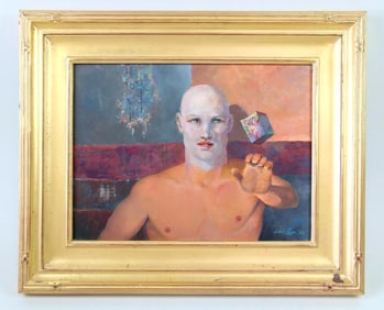 John Brock Lear Surrealist Portrait Painting
