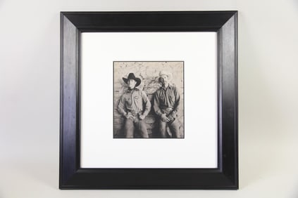 B&W Photo of 2 Cowboys, "Louis and Floyd," by Douglas Kent Hall, 1984