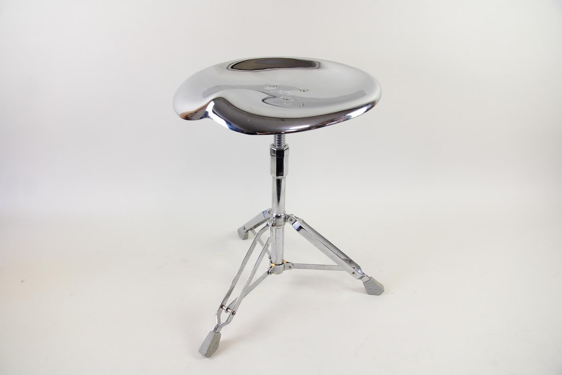 Molded Metal Stool, Yasuaki Sasamoto for Dulton Co. (1 of 8)