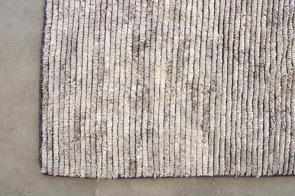 Minimalist Ribbed Wool Rug, Design Within Reach, 9 x 12 Ft