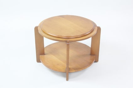 Mid-Century Modern Custom Made Wooden Side Table, Dated 1956
