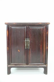 Chinese 2-Door Lacquered Cabinet or Wardrobe