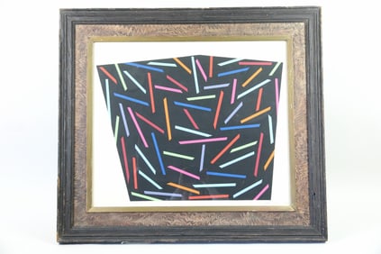 Alan Cote Abstract Silkscreen Print, 1969