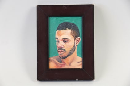 Portait Painting of Young Man with Earring