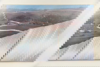 Signed Christo and Jeanne-Claude Print, "Running Fence"