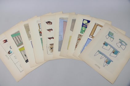 Group of 10 Art Deco Lithograph Prints, Repertoire du Gout Moderne No. 3