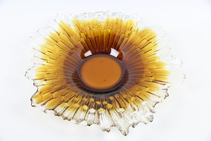 Revontulet Northern Lights Art Glass Bowl by Tauno Wirkkala for Humppila