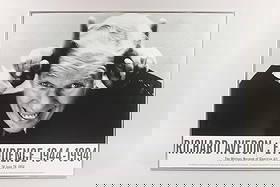 Signed Richard Avedon Whitney Museum Exhibition Poster, Charlie Chaplin: Signed Richard Avedon Whitney Museum Exhibition Poster, Charlie Chaplin. Poster for the Whitney Museum Evidence 1944-1994 Richard Avedon exhibit in 1994, featuring his B&W portrait of Charlie Chaplin