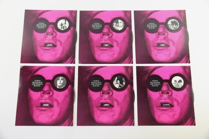 Lot of 6 Andy Warhol Factory Films Promo Cards
