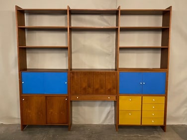 Mid Century Modern Modular Wall Unit by Hardwood House