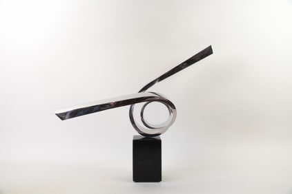 Abstract Steel Sculpture "Untitled" by Peter Chinni, 1968
