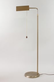 Mid-Century Modern Adjustable Brass Floor Lamp