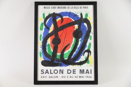 Joan Miro Salon de Mai Paris Exhibition Poster 1966