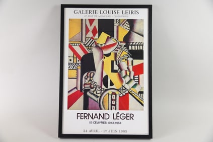 Fernand Leger Galerie Louise Leiris Paris Exhibition Poster