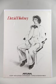 David Hockney Artcurial Paris Gallery Exhibition Poster, 1979